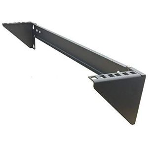 Mofangtech 2U vouwbaar 19 inch koudgewalste stalen muur monteerbaar eenvoudig verticaal rek en netwerken Euipment Rack inclusief hardware voor montage (2U100)