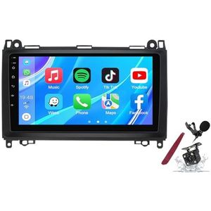 Android 14 Autoradio Stereo voor B-enz B200 W245(2005-2012) 9""Touchscreen Multimedia Speler met Draadloze Carplay GPS Navigatie FM RDS Bluetooth 5G-WiFi SWC DSP,M120s