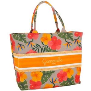 Camomilla Dames Strandtas, Polyester, Collectie Haiti, Kleur Oranje