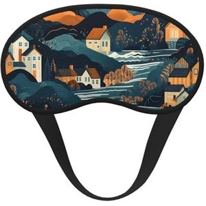 Slaapoogmasker voor dames en heren, zacht, comfortabel slaapmasker, verduisterend, slaapoogbedekking voor reizen, yoga, dutje, werk, bergen en huizen