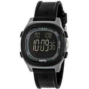 Timex heren digitaal horloge met hars armband, grijs/wit, riem