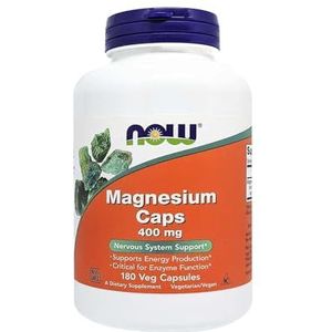 Now Foods , Magnesiumcapsules, 400 mg, 180 capsules