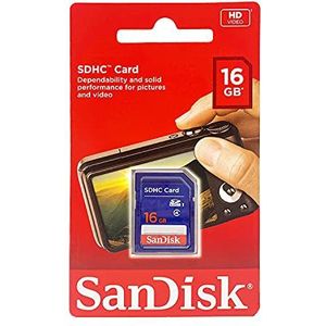 SanDisk 16 GB SDHC Class 4 Geheugenkaart - Blauw