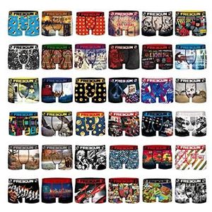 FREEGUN - Verrassingspakket van 12 microvezel boxershorts voor heren, Meerkleurig, S