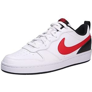 Nike Court Borough Low 2 (PSV) Sneakers voor jongens, 110 White University Red Black, 38.5 EU