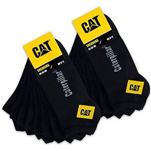 CAT CATERPILLAR Sneakersokken, 16 paar in maat 39-46, zwart, 39-42 EU