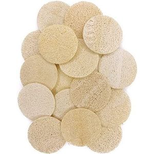 18 stks/set natuurlijke exfoliërende gezichtspad loofah spons gezichtsborstel - make-up remover - douchecabrubber - verwijder dode huid - Body Bath Spa voor mannen en vrouwen - hernieuwbare bron - pak van 18