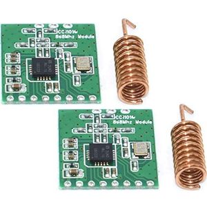 TECNOIOT 2 stuks CC1101 868MHz draadloze module lange afstandstransmissie met antenne