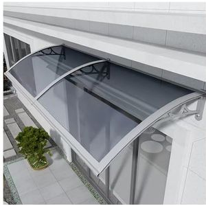 Zelfreinigende polycarbonaat afdekking, uv-bestendige deurluifel, veranda-luifel, dakluifels, for ramen, deuren, balkons, stil schaalbaar, met hardware (Size : 100x250cm/39x98in)