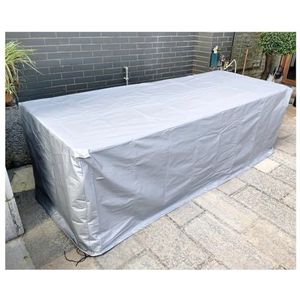 Perfecte stofhoes, zilver, 45 x 40 x 25 cm, geschikt voor meubelkarretjes, buitenbarbecue, 210D Oxford-doek, waterdichte zonwering, goede stiksels (60 x 60 x 60 cm)