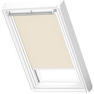 Origineel VELUX Dakraam Lichtdoorlatende Rolgordijn voor SK06, Beige met Witte Zijgeleiders