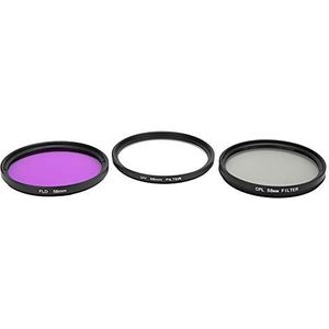 UV-Lensfilter, Optisch Glazen Lensfilter UV-bescherming Voorkomt Krassen 58 Mm voor Interfacediameter van 58 Mm Digitale Camera