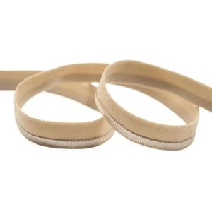 5 10 Yard 3/8"" 10mm Nylon Elastische Piping Band Touw Bias Tape Welting Cord Lingerie Ondergoed Beddengoed Naaien Craft-Tan-2 Yards