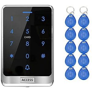 YAVIS IP68 Outdoor Waterdichte RFID Touch Toetsenbord Regendicht Toegangscontrolesysteem WG26/34 125 kHz Kaartlezer, Geschikt voor 8000 Users+10 EM4100 Sleutelhangers