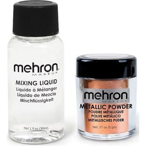 Mehron Metallic Powder - Copper met Mixing Liquid