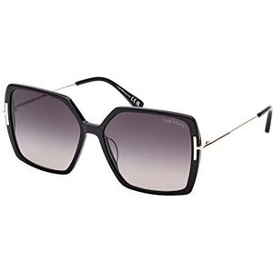 TOM FORD Unisex FT1039 Sunglasses, Shiny Black, 59/15/140