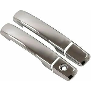 Deurgreep passagierszijde voor Nissan Pathfinder R51 2005-12 Chromen autodeurgreep afdekking sticker