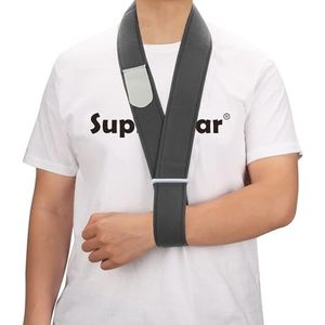 supregear Arm Sling, Verstelbare Kraag Manchet Sling Immobilizer Lichtgewicht Hals Ondersteuning Eenvoudige Arm Sling Ademende Medische Schouder Ondersteuning voor Mannen Vrouwen, One Size Fits Allen