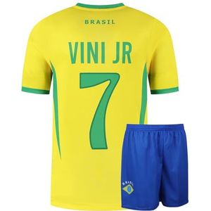 Brazilië - Voetbaltenue Thuis - Geel-Groen - Shirt en Broekje - Kinderen