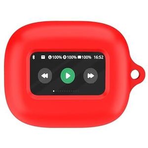 Voor JBL LIVE BEAM 3 hoofdtelefoonhoes Siliconen hoes Drop-proof en stofdichte hoofdtelefoon case (Rood)
