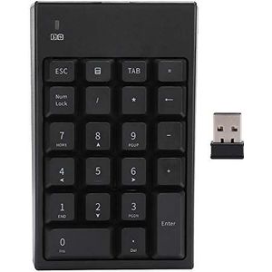 Draadloos numeriek toetsenbord, mini digitale Bluetooth Numpad 22 toetsen Ergonomisch numeriek toetsenbord met 2.4G USB-ontvanger voor laptop/pc/desktop
