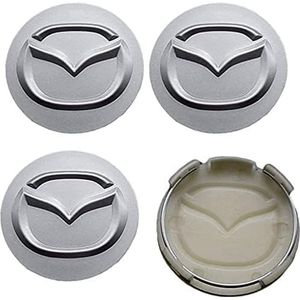 4-delige Naafdoppen voor Mazda Atenza MX3 CX3 CX5 2 3 6 323 626 RX8 RX7 56MM, Wieldecoratiedeksel, Wieldoppen, Naafdop, Stof/Waterdicht/Slijtvast/Met logo