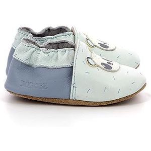 Robeez Panda Master Pantoffels voor jongens, Hemelsblauw, 21 EU
