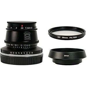 TTArtisan F1.4 APS-C lens met handmatige scherpstelling, 35 mm, groot diafragma voor Sony E Mount Black NEX-5N NEX-3N A7C A9 A7RII A7RIII camera's