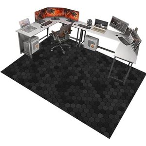 Bureaustoelmatten voor vloerbedekking tapijt beschermer stoelmat bureaustoel mat voor tapijt gaming stoel mat voor hardhouten vloeren tapijt houten vloeren antislip zachte vloerbeschermer 100 x 150 cm