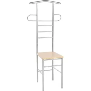 Valet de chambre double portant MEDINA en MDF décor chêne sonoma et