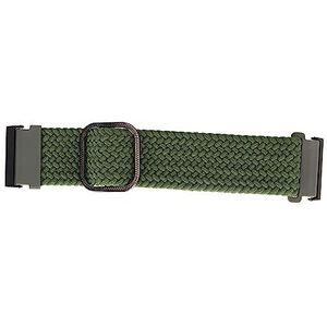 Horlogeband, 24 Mm Verstelbare Elastische Vervangende Horlogeband Nylon voor Sport voor Heren (OD Groen)