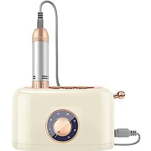 Elektrische nagelboor, Cameravorm Elektrische nagelboormachine, elektrische nagelvijl, nagelaccessoires, gel-nagellakschuurmachine, professionele gereedschapsmanicure Gemakkelijk te gebruiken, voor ac