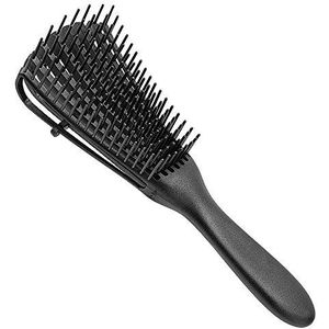 Ontwarrende borstel voor natuurlijk haar - ontklitter voor Afro-haar 3a tot 4c Kinky golvend krullend Coily - gemakkelijk met natte droge conditioner verbetert de haartextuur - gemakkelijk schoon krullen voor afro kinderen en volwassenen