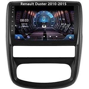 Android 10 Dubbel Din Auto Stereo 9 Inch Digitaal Scherm Car Audio Speler Met FM Radio Voor Renault Duster 2010-2015 Met GPS Ondersteuning Bluetooth Spiegel Link/Stuurbediening (Color : 4G+WIFI 8core