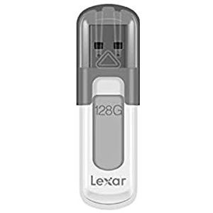 Lexar JumpDrive V100 USB flash-drive 128 GB USB Type-A 3.2 Gen 1 (3.1 Gen 1) grijs, wit JumpDrive V100, 128 GB, USB Type-A, 3.2 Gen 1 (3.1 Gen 1), tas, 8 g, grijs, wit