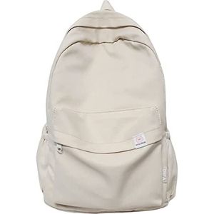 Sage Green Backpack for School, Kawaii Backpack Aesthetic Backpack for Teen Girls (White)