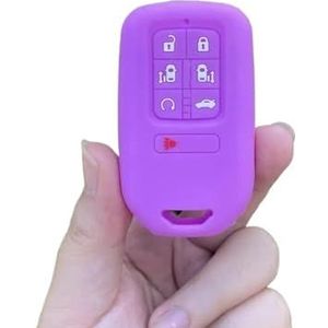 Autosleutel beschermhoes 7 Knop Siliconen Auto Fob Sleutel Cover Case Bescherm Huid Tas Rubber Shell Houder Voor Odyssey 2021 2022 2023 Afstandsbediening Sleutelhanger Sleutel Shell(10)