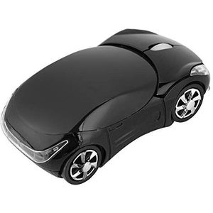 Draadloze gamingmuis, VBESTLIFE 2,4 GHz draadloze USB-ontvanger Optische, ergonomische muizen met 3 klikknoppen en instelbare DPI plug & play voor laptop, pc, Mac (zwart)