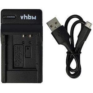 vhbw USB-oplader compatibel met Olympus TG-620, TG-810, TG-820, TG850, VG-170, VH-410, VR-340, VR-350, VR-360, XZ-1 camera camcorder Action Cam