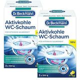Dr. Beckmann Actieve kool wc-schuim, zelfactiverende schuim, verpakking van 2 stuks (2 x 300 G)