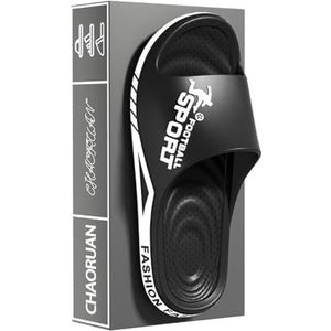 Pantoffels, EVA-pantoffels for dames in de zomer - lichtgewicht sandalen met dikke zool for binnenhuisgebruik voor House Slides Douche Sandalen(Black,47 EU)