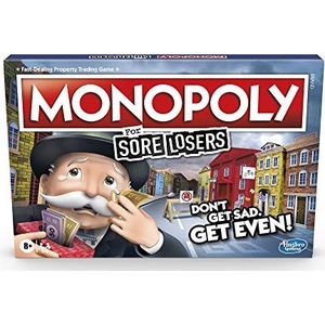 Monopoly for Sore Losers Board Game for Ages 8 and up, the Game Where it Pays to Lose