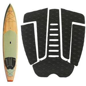 BIGUD Surfdek-tractiepad, surfplank-tractiepad - Tractiemat van EVA-schuim Surfdekpads | Antislip, skimboard-grippad, comfortabele surfaccessoires voor funboards, skateboards, fishboards