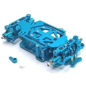 MANGRY RC01 1/28 RC Auto Full Frame Achter Drive Drifting Fit for Mos-quito Auto Met Differentieel Zonder Elektronische Apparatuur (Color : Blue)