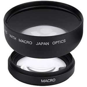 Universele 52 mm Macro-lens 0,45 groothoeklens voor