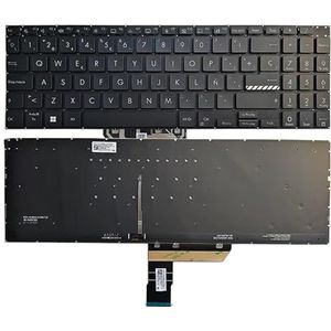 Voor ASUS15 15Pro M3500 M3500Q M350 Latijns SP Spaans/VS/Russisch/Toetsenbord met achtergrondverlichting Zilver/Zwart 560XUA00/560WC800(Black SP)