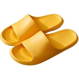 Badslippers Dames zachte bodem EVA badkamer doucheslippers antislip sandaal zachte zool huisschoenen Strandslippers(Yellow,40-41)