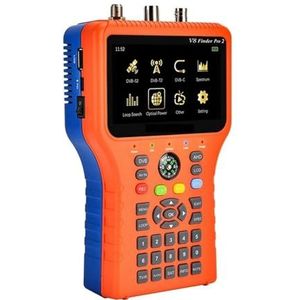 Digitale satellietzoeker V8 Finder Pro DVB-S2 DVB-T2 DVB-C AHD H.265 Satellietmeter Satellietzoeker voor het aanpassen van de satelliet-tv-schotel