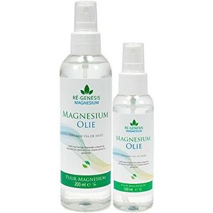 Magnesium olie spray van Regenesis | 100 ml en 200 ml magnesium spray | Magnesiumchloride 31% | Goed voor de spieren.