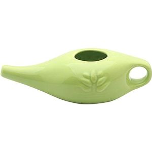 250 ml keramische neusreinigingspot, keramische Neti Pot Neus Wash Kit, voor nasale spoelen of neusdouche (groen)